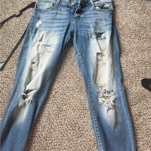 KanCan Light Blue Distressed Skinny Jeans
